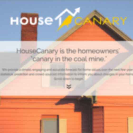 Interactive website design for Canary